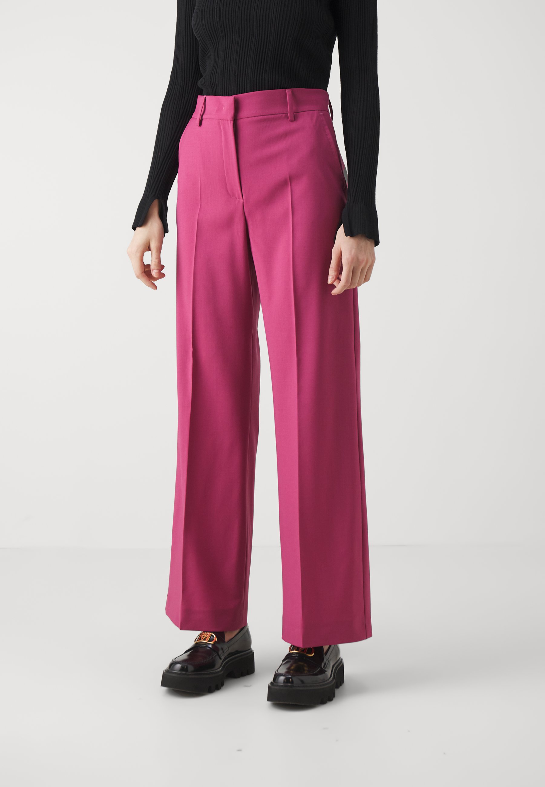 WEEKEND MaxMara VISIVO - Trousers - fuxia/pink - Zalando.co.uk