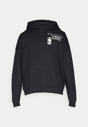 Svart hettegenser laget av bomull. Har en frontlomme, løs passform og brodert logo med teksten "National Basketball Association" på brystet.