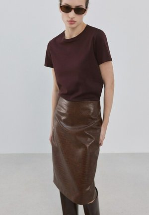 Mango, ADULT - T-shirt con stampa - bordeaux