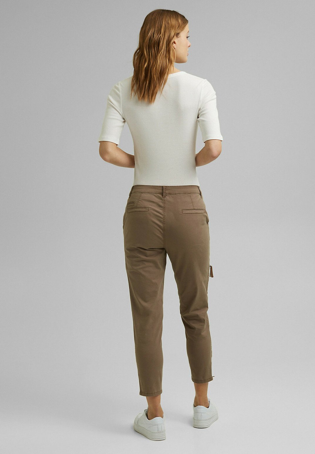 Esprit Cargobroek - taupe/Taupe - Zalando.nl