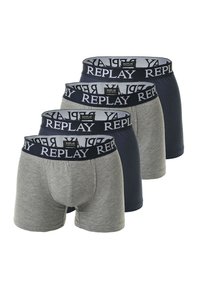 Unselected, grau meliert marineblau