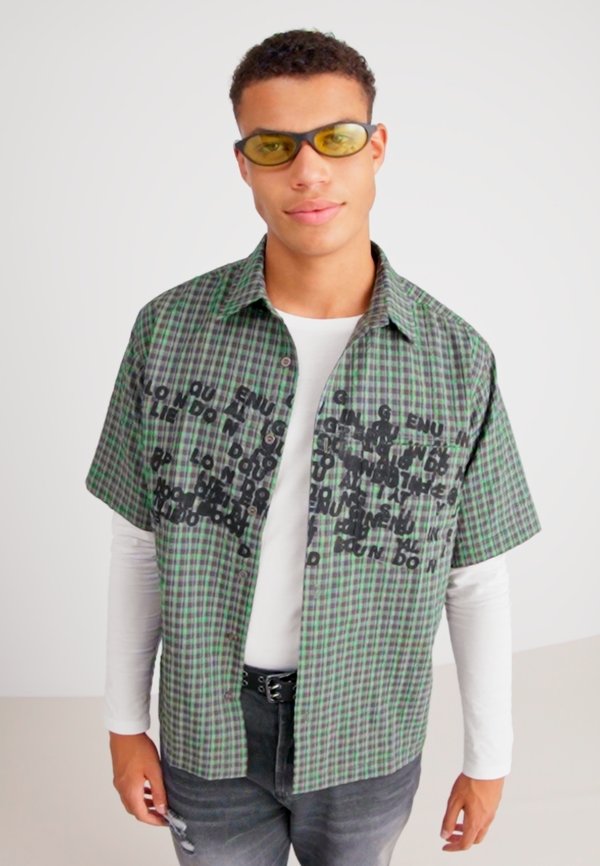 Shirt - checked oversized printed shirt4