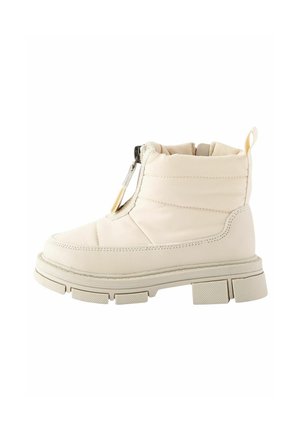 CHUNKY QUILTED ZIP FRONT  - REGULAR FIT - Vinterstövlar - neutral white