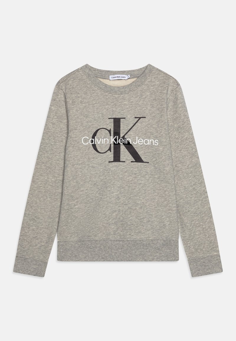 Calvin Klein Jeans - MONOGRAM UNISEX - Sweatshirt - light grey heather, Vergrößern