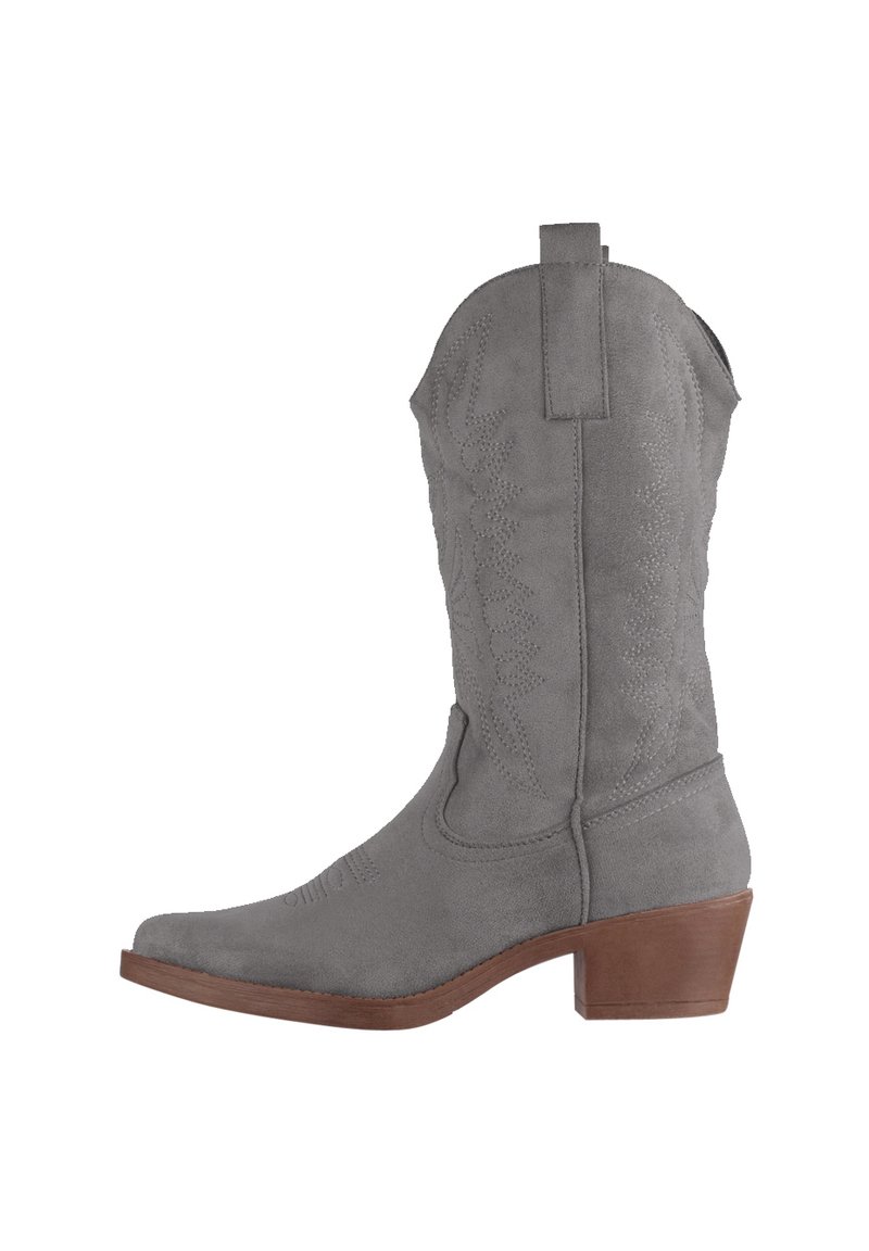 Elara - Bottes de cowboy / motard - grau, Agrandir