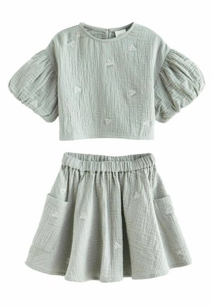 SET  - A-lijn rok - sage green