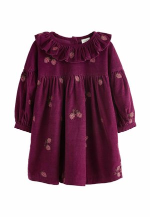 EMBROIDERED COLLAR REGULAR FIT - Denné šaty - pink raspberry