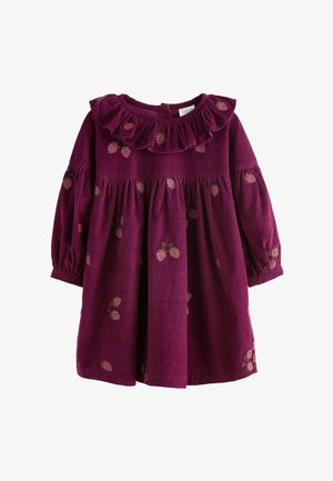 EMBROIDERED COLLAR REGULAR FIT - Vestido informal - pink raspberry