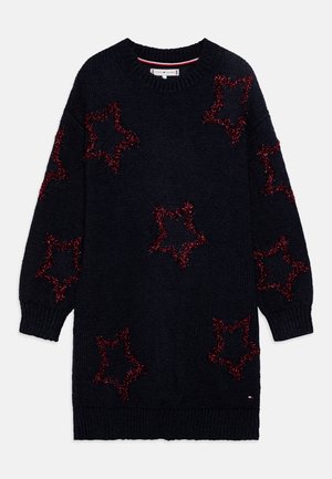 Tommy Hilfiger STAR DRESS - Strikket kjole - desert sky