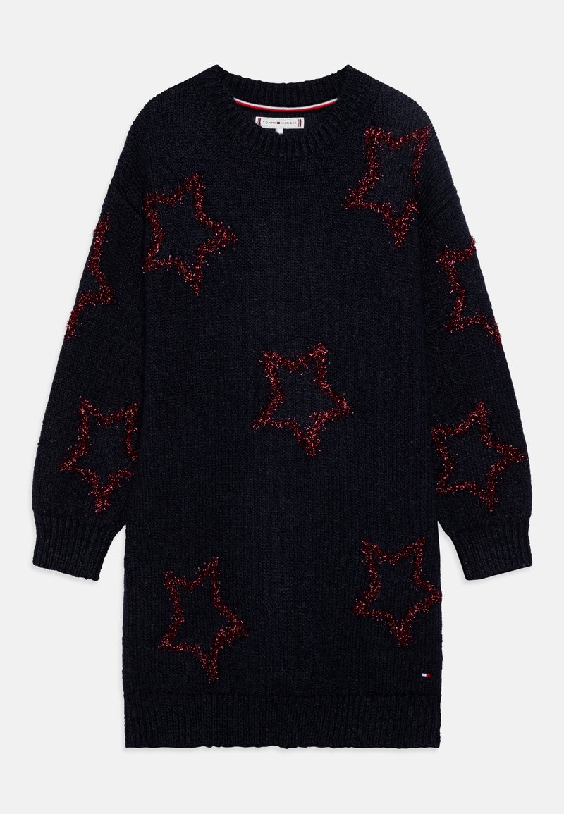 Tommy Hilfiger STAR DRESS - Pulóverruha - desert sky