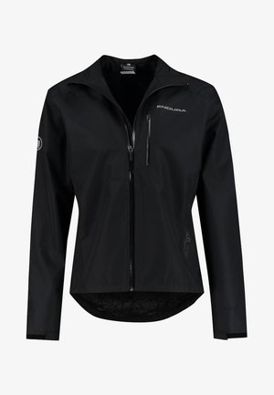 Mustikas värvi veekindel jalgratturi jope, millel on täispidi tõmblukk, kõrge krae ja peegeldavad detailid. Kerge kangas, millel on kergelt tekstureeritud sisepind.