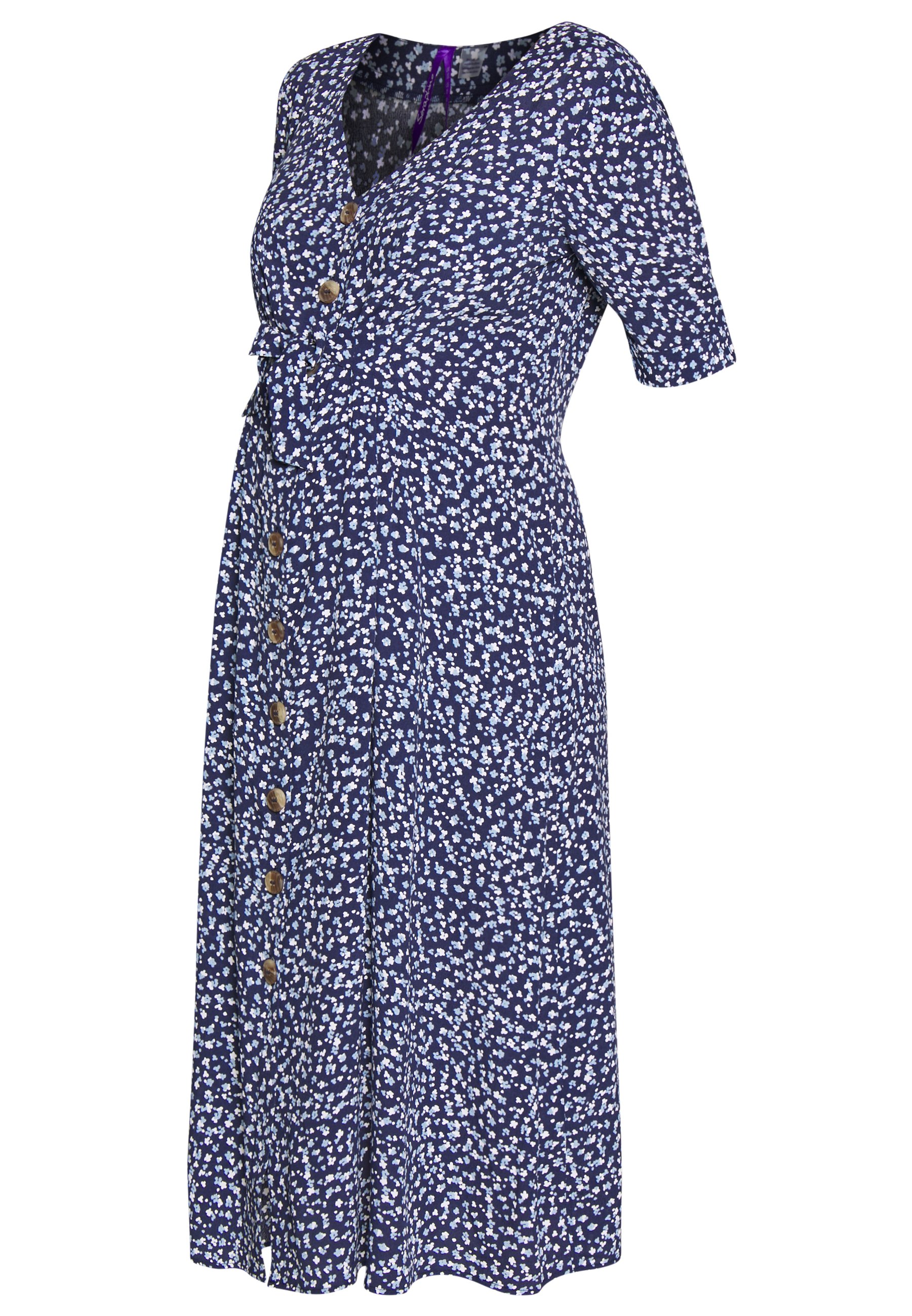 Seraphine BEA MIDI TUCK TIE DRESS Jerseykjole navy Seraphine BEA MIDI TUCK TIE DRESS - Jerseykjole - navy floral