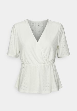 ONLY Petite ONLSANDRA  - T-shirt imprimé - cloud dancer