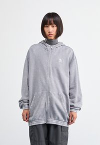 adidas Originals ZIP HOOD - Φούτερ με φερμουάρ - grey three