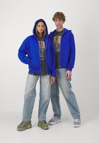Jack & Jones PREMIUM JPRBLUHARVEY ZIP HOOD UNISEX - Sweat zippé - surf the web