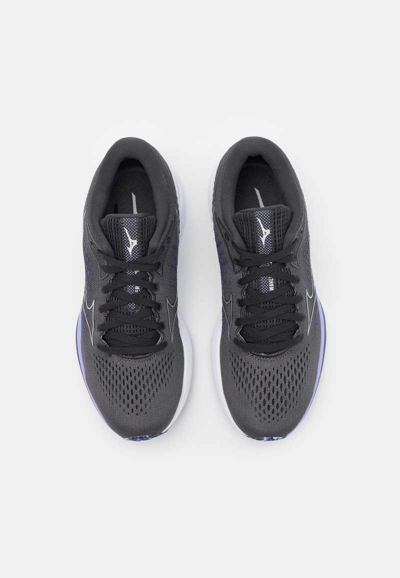 Damen Sportbekleidung | Mizuno WAVE RIDER 25 Laufschuh Neutral blackened pearl/violet glow/schwarz - DL37021 Damen Sportbekleidung | Mizuno WAVE RIDER 25 Laufschuh Neutral blackened pearl/violet glow/schwarz - DL37021