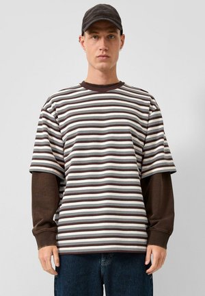 QS T-SHIRT - T-Shirt print - schiefergrau
