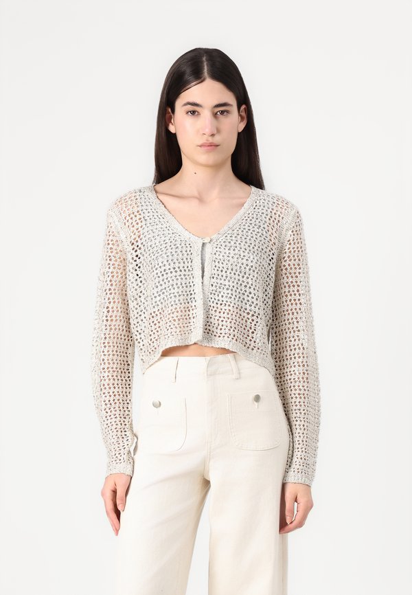 VMLEILANI V NECK SHORT CARDI - Cardigan - birch