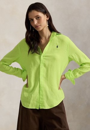 CLASSIC LONG SLEEVE BUTTON FRONT SHIRT - Užsagstoma palaidinė - electric lime