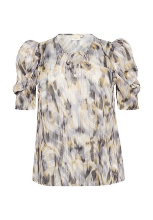 Kaffe Curve Blouse - grey graphic blur print