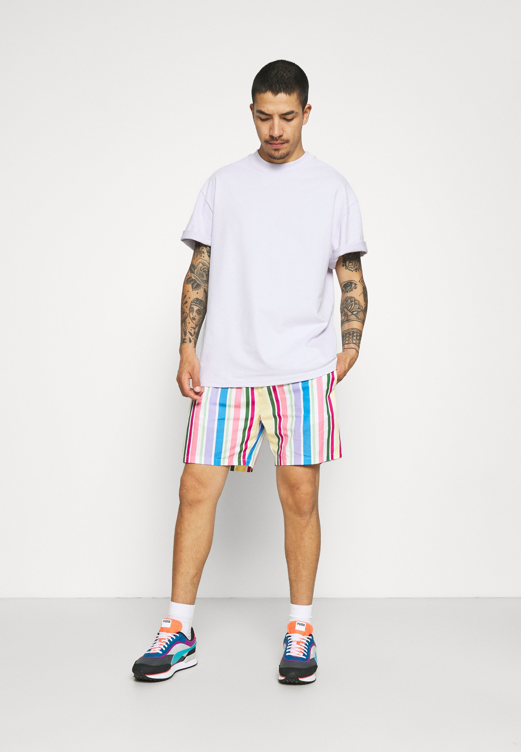 Vintage Supply RETRO STRIPE - Šortai 