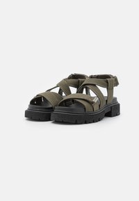 G-STAR XINVA CVS W - Sandalen met plateauzool - olive