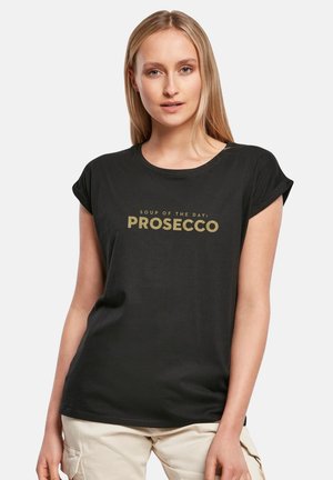CLASSIC ROLL UP SOUPPRO - Print T-shirt - black