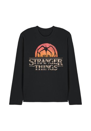 STRANGER THINGS  SUNSET LOGO - Long sleeved top - black