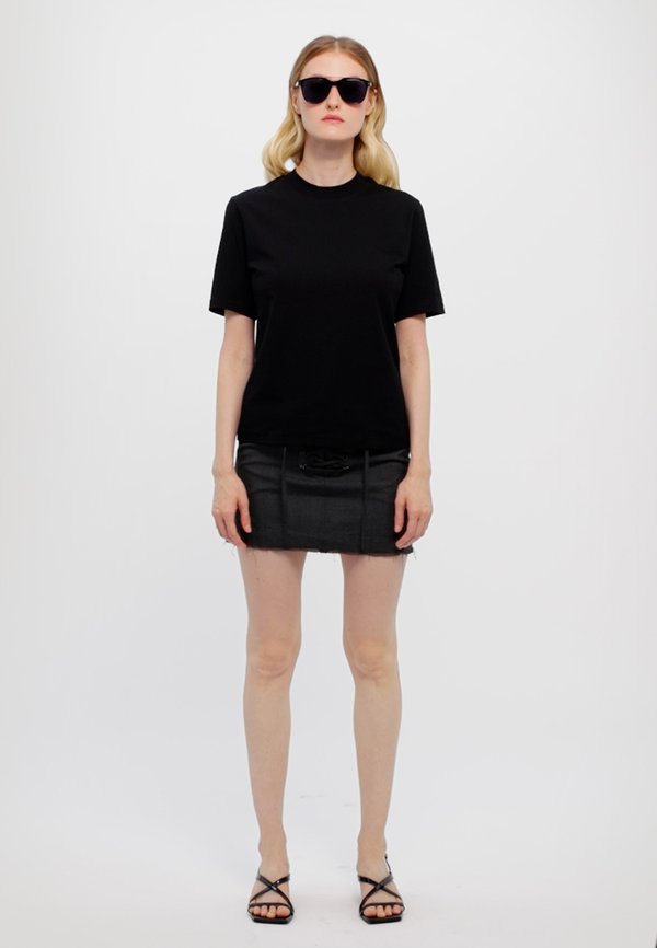 LACE MINI SKIRT - Mini skirt - asphalt4