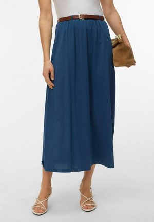 VMLUNA ANKLE  JRS NOOS - A-snit nederdel - dark denim