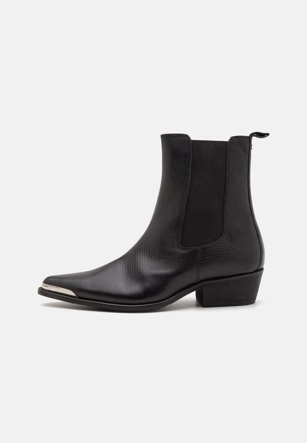 LEATHER UNISEX - Cowboy-/Bikerstiefelette