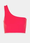 BIANCA BRA ONE SHOULDER - Sportski grudnjak sa srednje jakom potporom - cherry