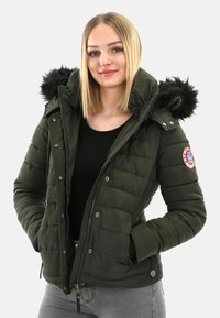 Navahoo Winterjacke - olivgrün