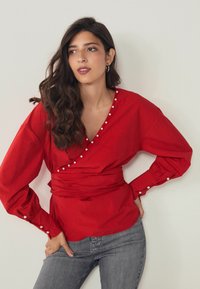 Next LONG SLEEVE WRAP REGULAR FIT - Bluse - red