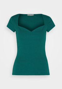 T-shirt med print - dark green