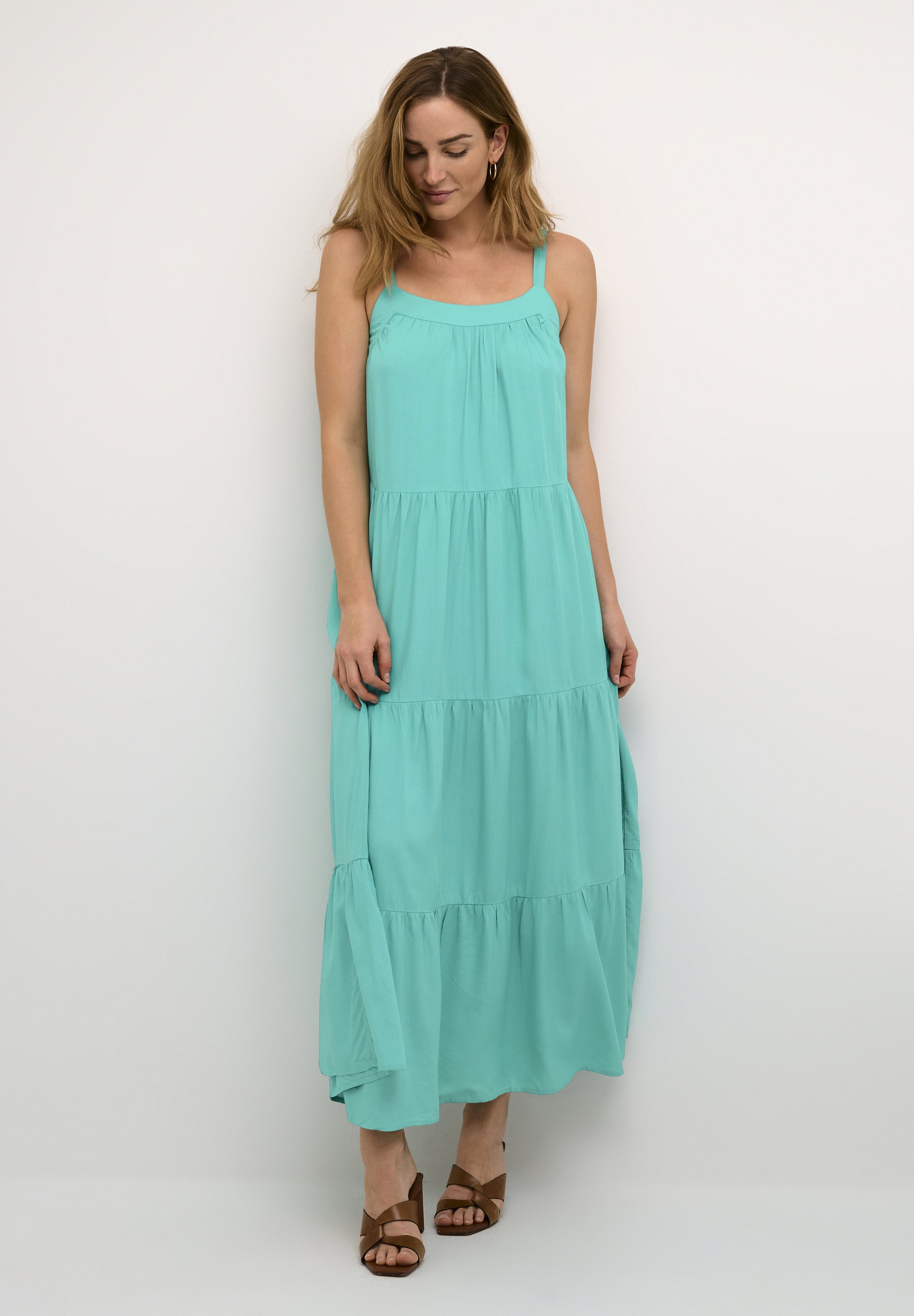 Cream ROSINA STRAP KIM FIT Robe longue atlantis/turquoise