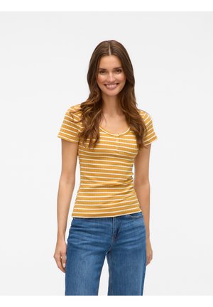 SEA HENLEY - Camiseta estampada - harvest gold