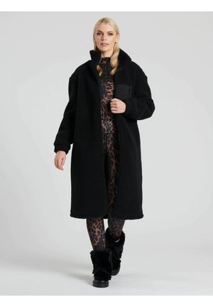 LONG BORG SKI WEAR - Winter coat - black