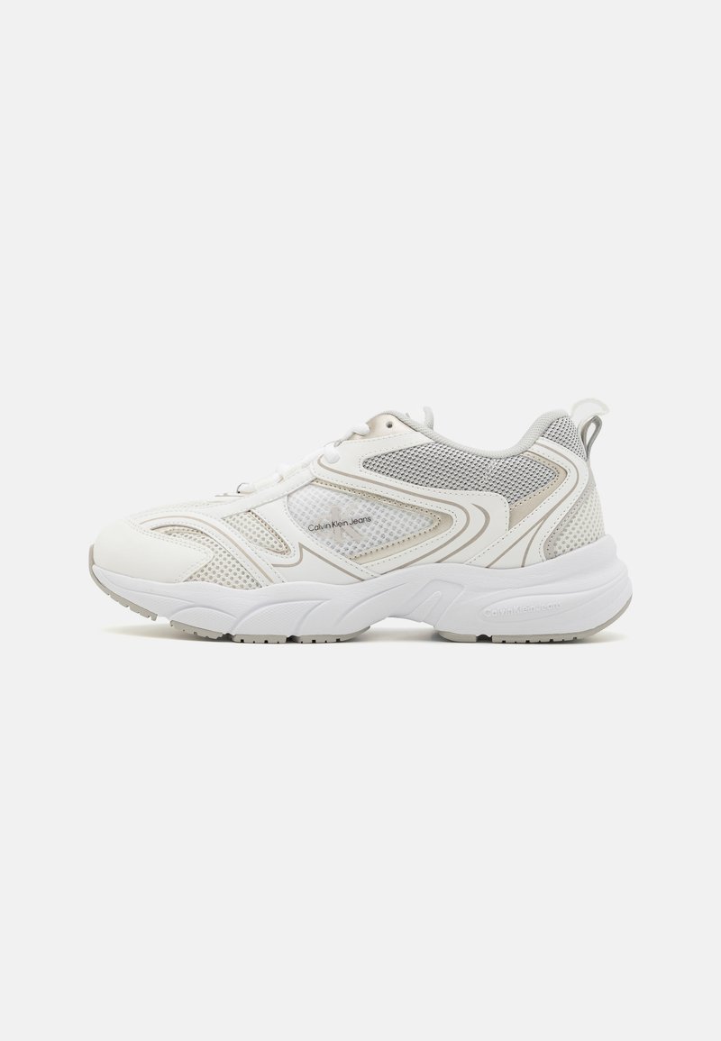 Calvin Klein Jeans - RETRO TENNIS - Trainers - bright white/silver, Enlarge