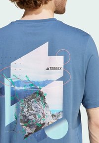 Adidas Terrex TERREX BACK GRAPHIC TSHIRT - Sportovní tričko - steel