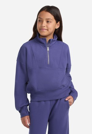 Abercrombie & Fitch ESSENTIAL ZIP - Sweater - skipper blue