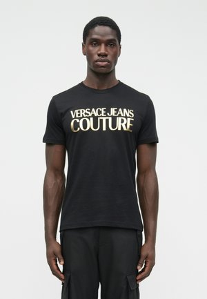 LOGO THICK - Tričko s potlačou - black/gold coloured