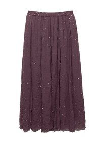 MIDI - Áčková sukně - purple
