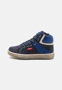 Kickers LOWELL - - Höga sneakers - bleu/blanc/marine