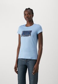 Armani Exchange Marškinėliai su spaudiniu - blue river