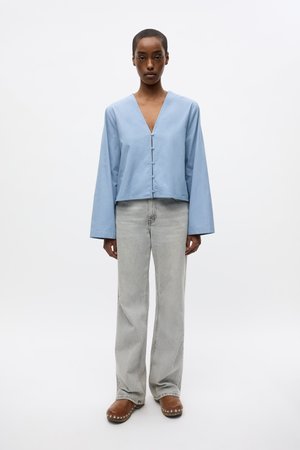 BREE - Straight leg jeans - light grey bleach