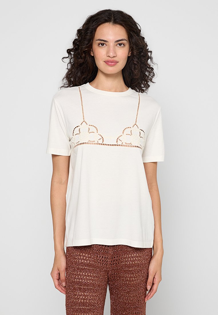 TWINSET T-shirt basic wit TWINSET T-shirt basic wit