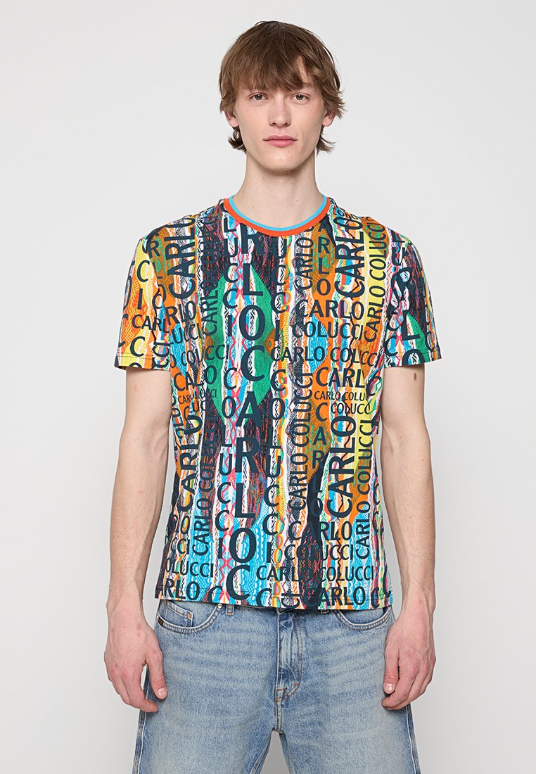 carlo colucci T-shirt print meerkleurig