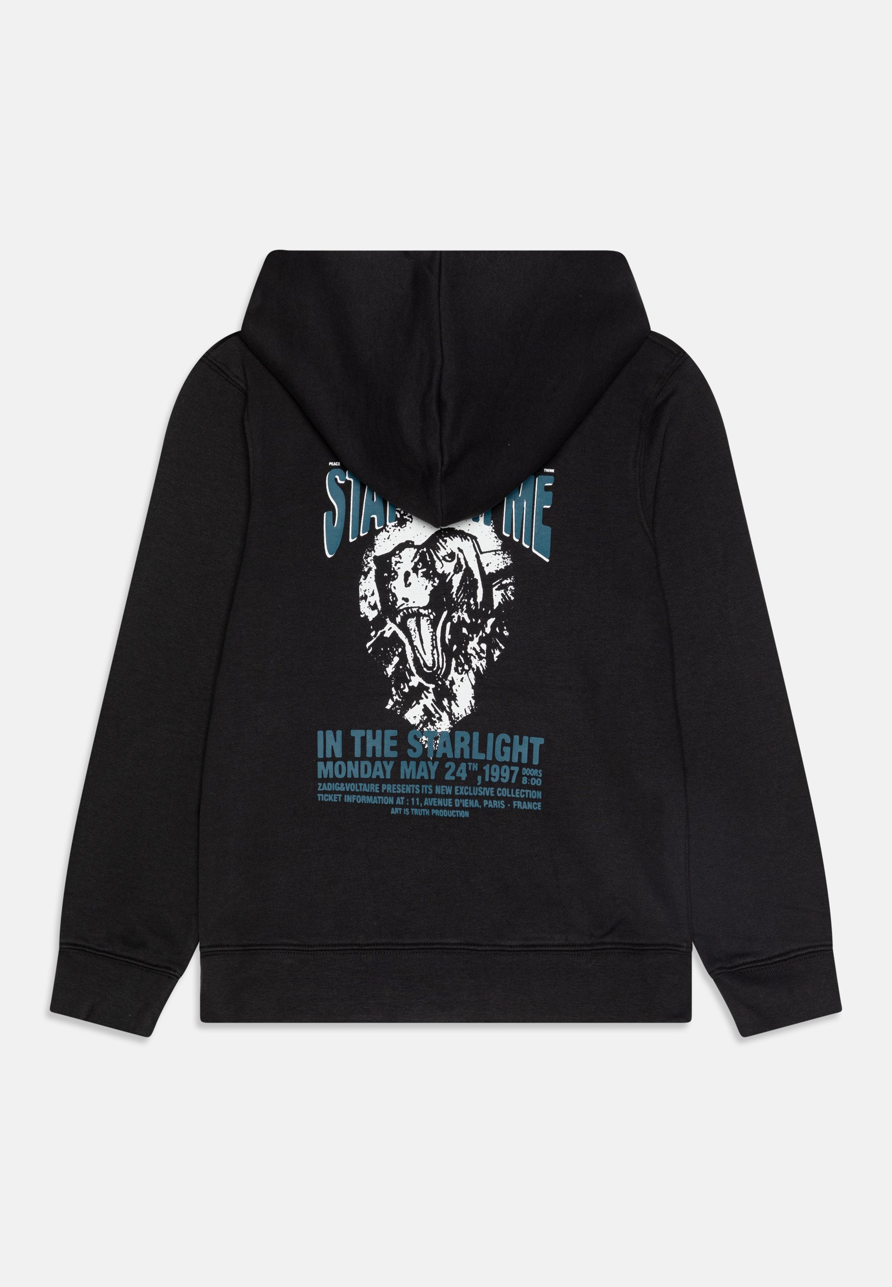 Zadig & Voltaire HOODED - Hoodie - black - Zalando