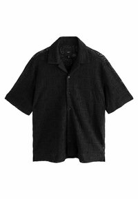 Next - REGULAR FIT - SHORT SLEEVE WITH CUBAN COLLAR - Shirt - black Thumbnail Image 1